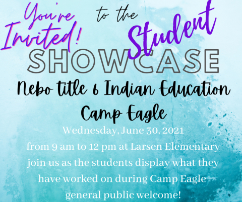 Student Showcase on Wednesday, June 30 from 9:00 a.m. to 12:00 p.m.
