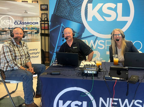 KSL Radio Hosts with Mayor Wright