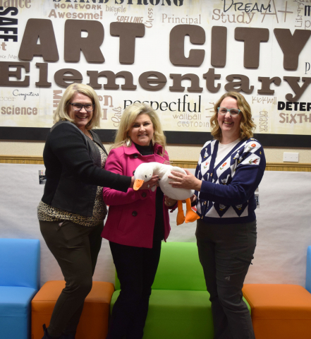 Donation Given to Art City Elementary