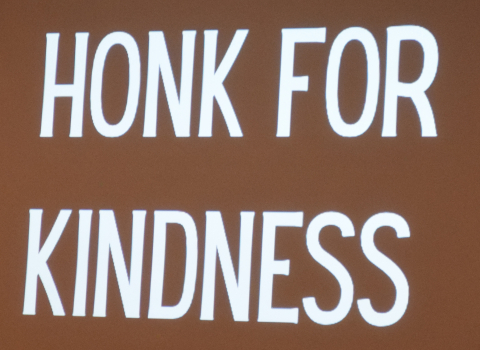 Maple Ridge Presents to School Board Honk for Kindness