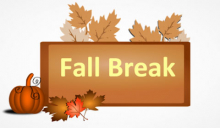 Fall Break October 14-15, 2021