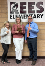 Hashtag Award to Rees Elementary and Heidi Groneman