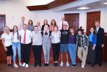 High School Youth Board meets with Nebo School Board of Education