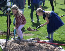 Arbor Day in Spanish Fork CIty with Canyon Second-Graders 