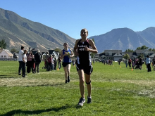 student running