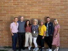 Pictured above: Danny Lundell (Nebo Well-being Specialist) Lee Litchfield (Counselor), Kassidy Daley (Counselor),  Cameo Johnson (Counselor), Cheryl Phillips (Registrar), Jake Jones (Counselor), RaShel Shepherd (Nebo Student  Success Coordinator)